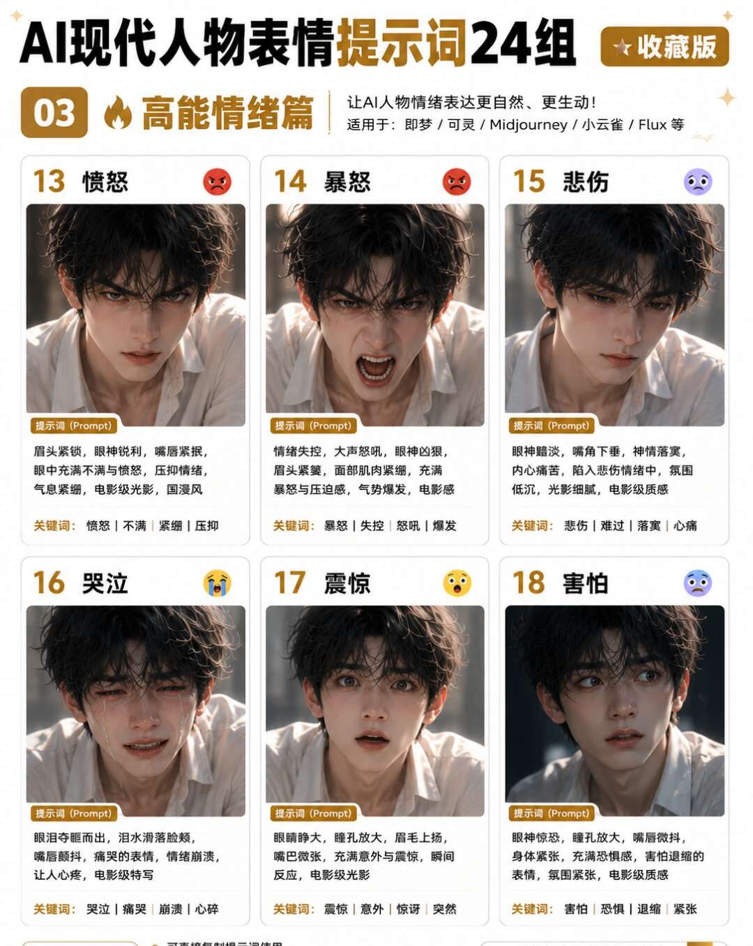 24组高频人物情绪提示词
