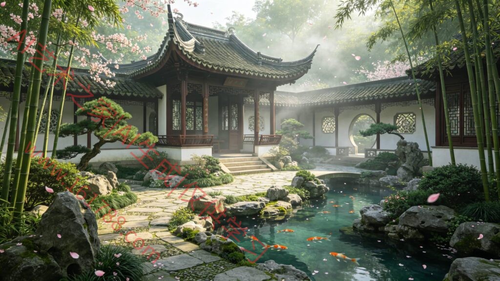 中式庭院｜古风雅致园林禅意景观
