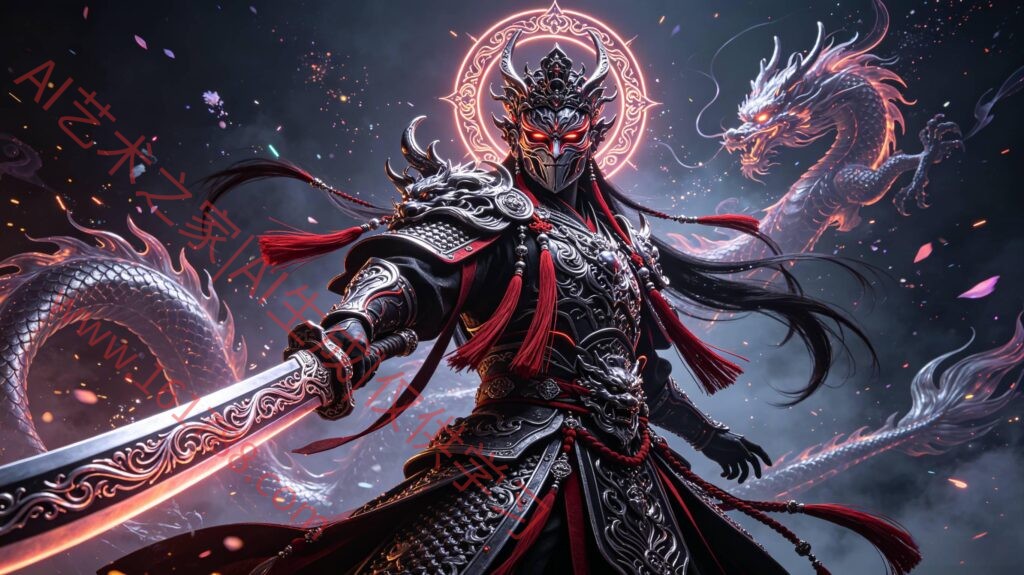 赛博朋克妖刀将军｜哥特银红战神