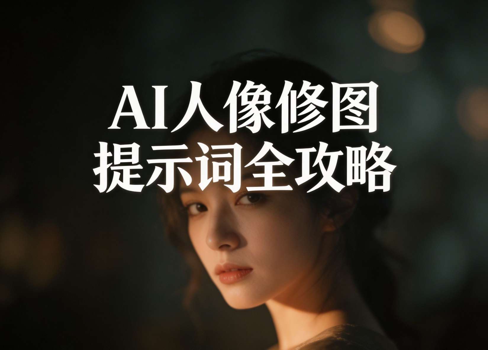 AI人像修图提示词全攻略：万能关键词合集