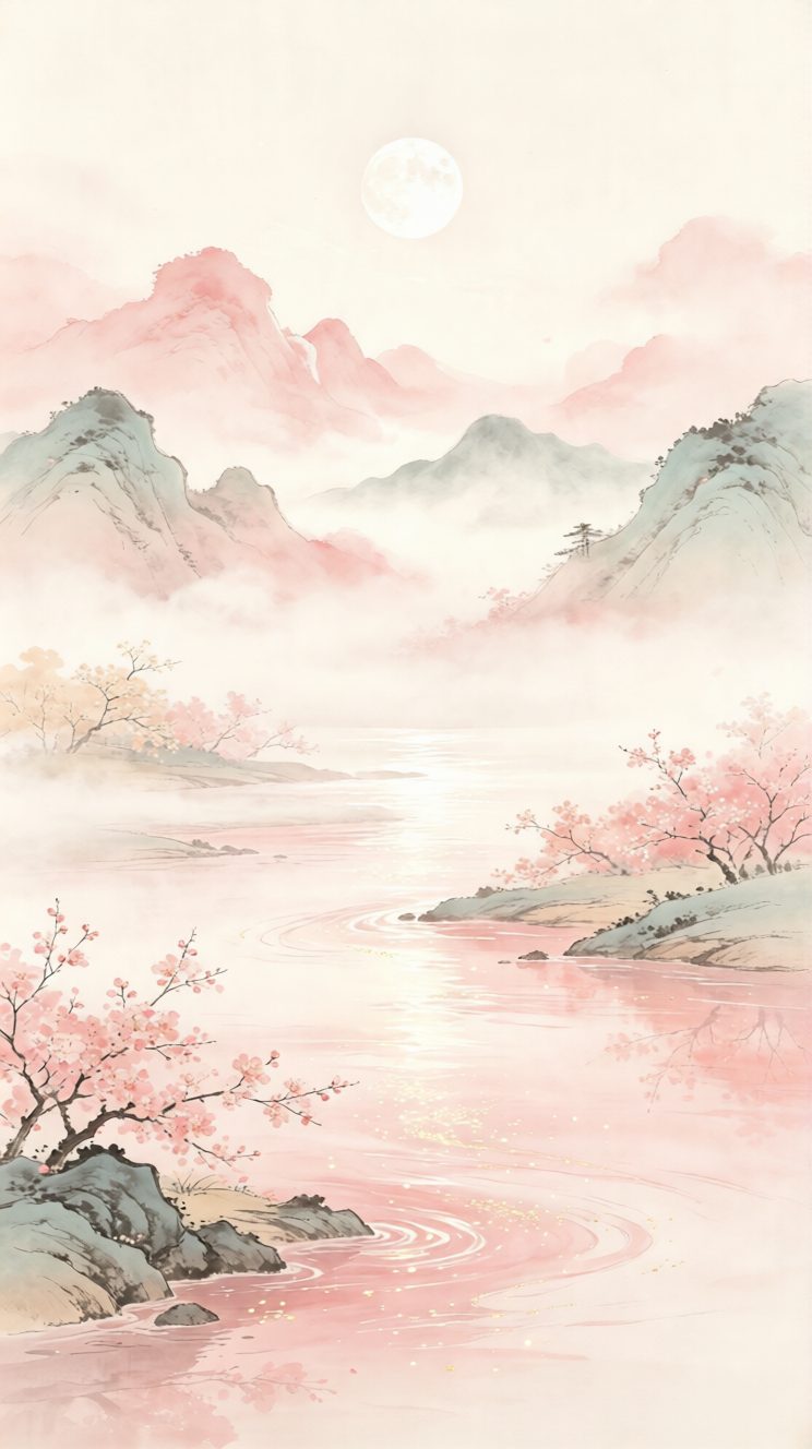宋代山水意境中式国风壁纸