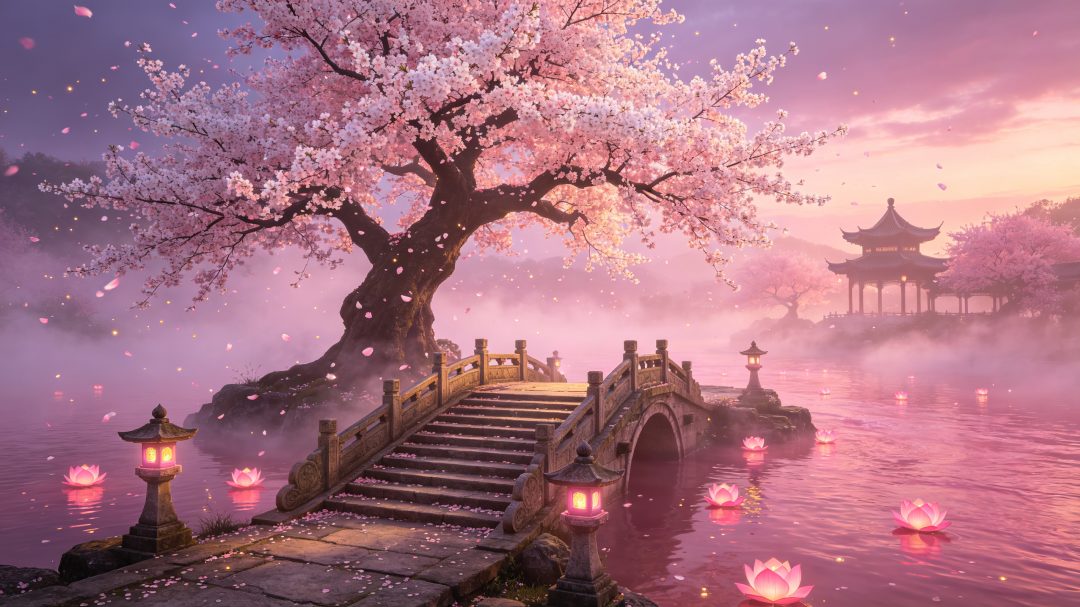忘川桃花渡口｜凄美仙侠横屏壁纸